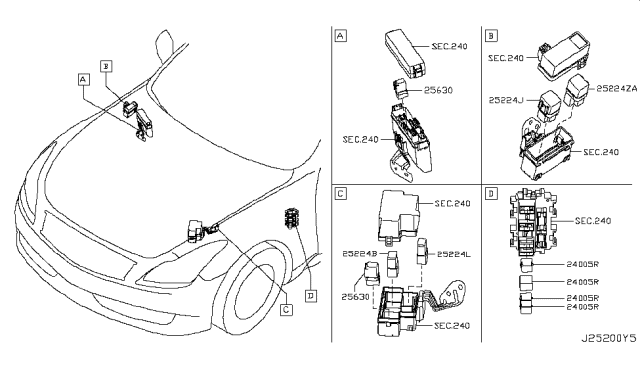 2011 Infiniti G37 Coupe Relay Diagram 1