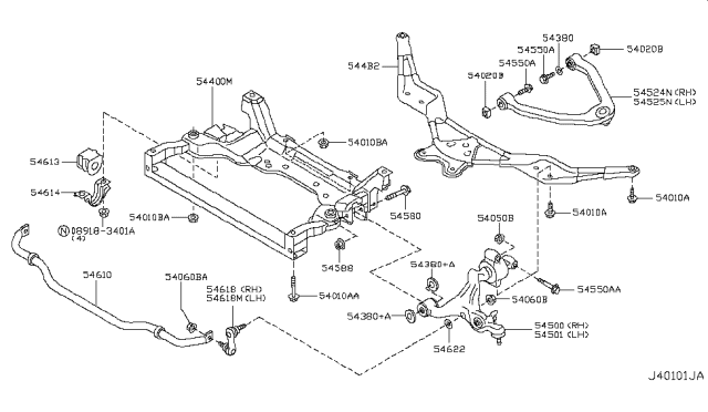 2011 Infiniti G37 Coupe Front Suspension Diagram 5
