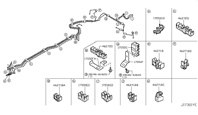 2018 Infiniti Q70L Fuel Piping Diagram 4