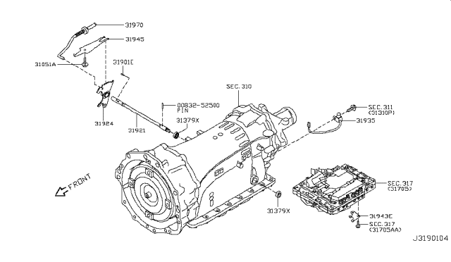 2013 Infiniti M56 Control Switch & System Diagram 2