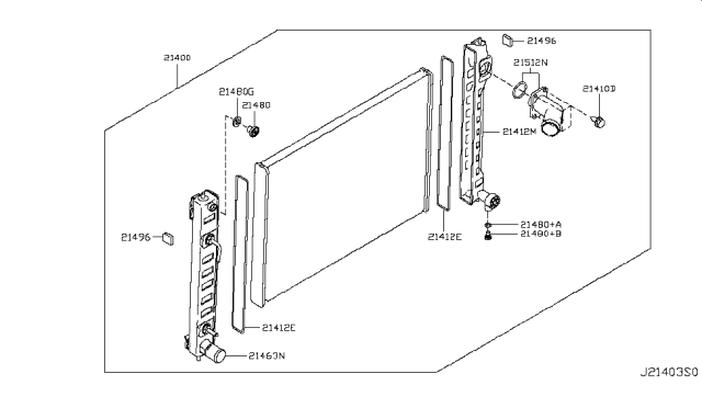 2018 Infiniti Q70L Radiator,Shroud & Inverter Cooling Diagram 4