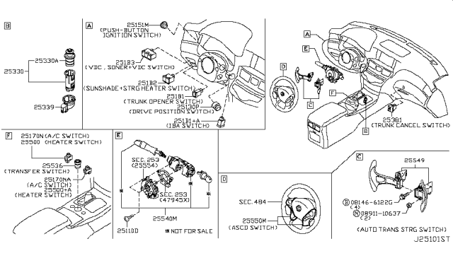 2012 Infiniti M56 Switch Diagram 3