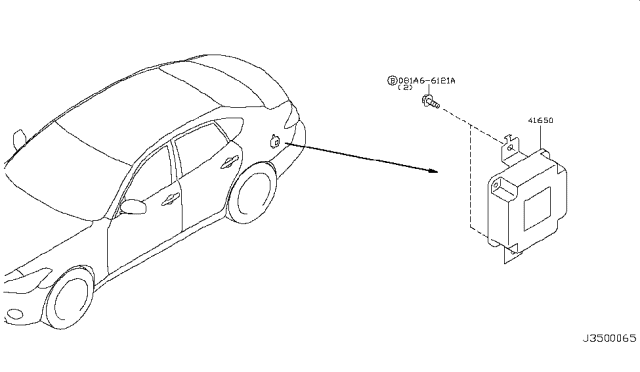 2012 Infiniti M37 Control Assembly-Torque Split Diagram for 41650-1MU0B