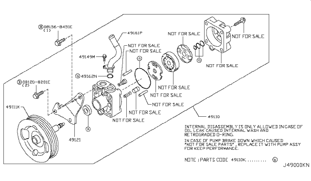 2017 Infiniti Q70 Power Steering Pump Diagram 2