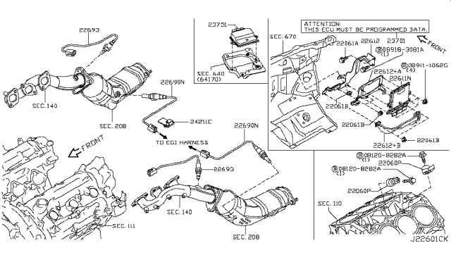 2018 Infiniti Q70 Gas Engine Control Module Diagram 2