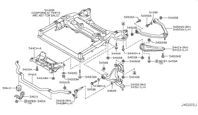 2011 Infiniti M37 Front Suspension Diagram 9