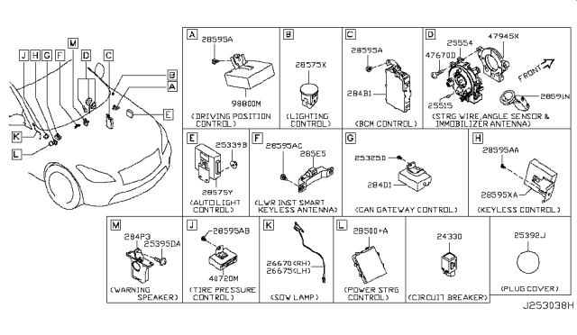 2018 Infiniti Q70L Electrical Unit Diagram 5