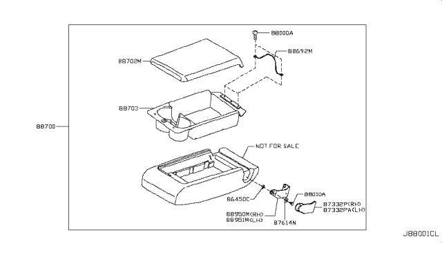 2019 Infiniti Q70L Rear Seat Diagram 2