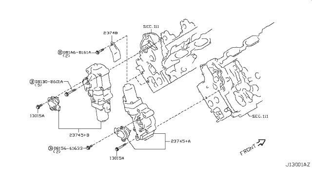 2018 Infiniti Q70L Camshaft & Valve Mechanism Diagram 1