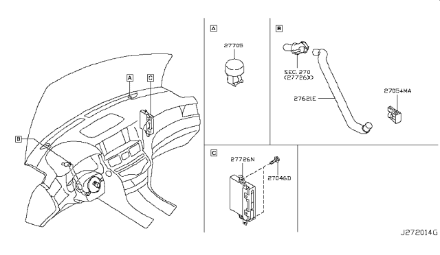 2017 Infiniti Q70L Control Unit Diagram 1