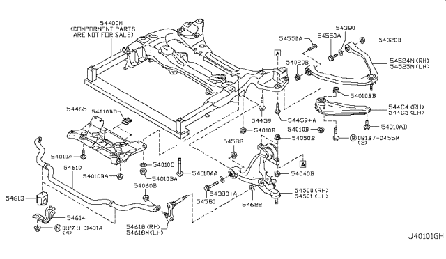 2015 Infiniti Q70 Front Suspension Diagram 6