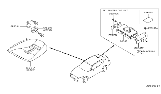 2012 Infiniti M37 Telephone Diagram 1