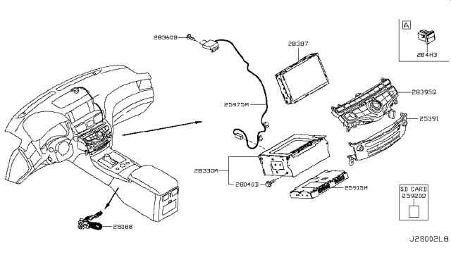 Controller Assembly-Display & It Master Diagram for 28387-6GY1F