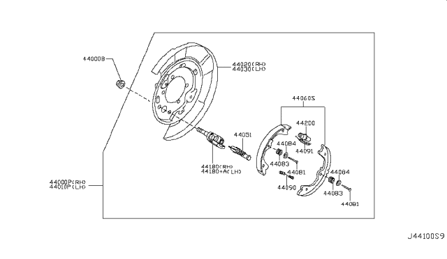 2018 Infiniti Q70L Rear Brake Diagram 4
