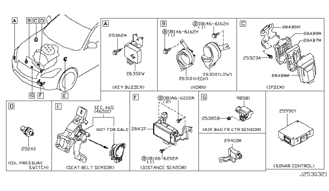 2014 Infiniti Q70 Electrical Unit Diagram 6