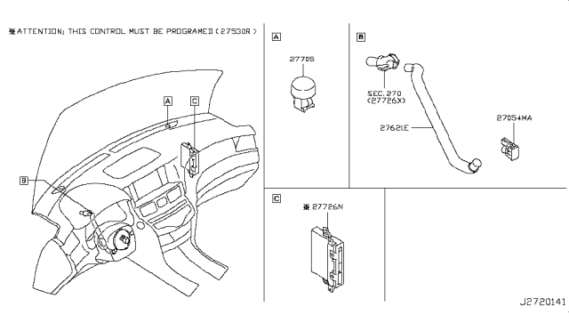 2017 Infiniti Q70 Gas Control Unit Diagram 3