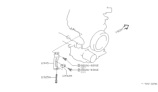 1999 Infiniti I30 Power Steering Pump Mounting Diagram