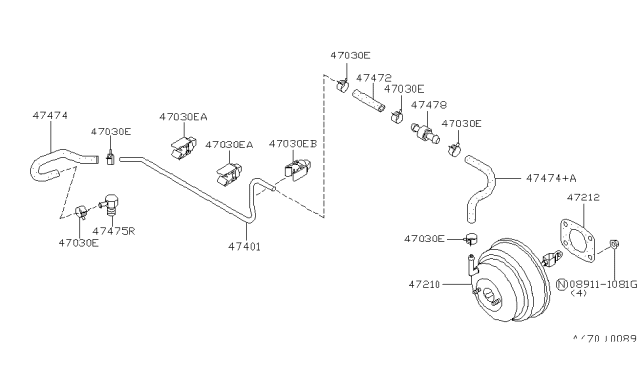 1999 Infiniti I30 Brake Servo &             Servo Control Diagram 1