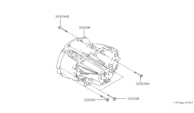 1999 Infiniti I30 Manual Transmission, Transaxle & Fitting Diagram