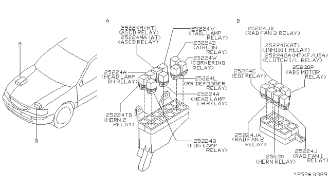 1999 Infiniti I30 Relay Diagram 2