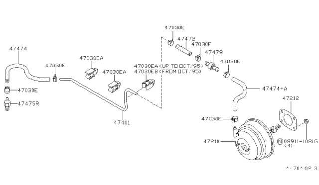 1998 Infiniti I30 Brake Servo &             Servo Control Diagram 1