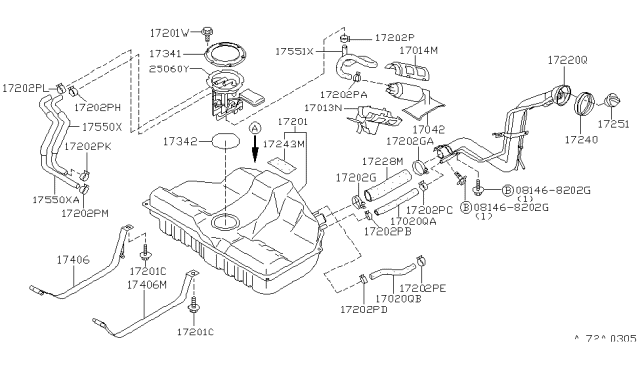 1998 Infiniti I30 Fuel Tank Diagram 2