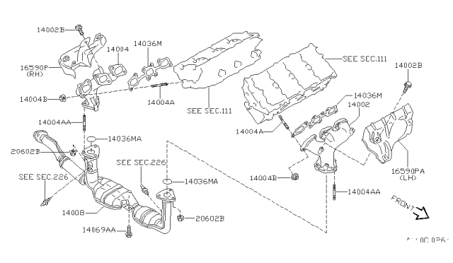 1997 Infiniti I30 Manifold Diagram 1