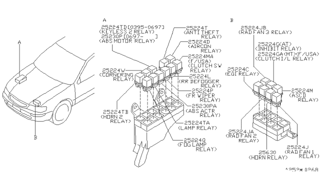 1996 Infiniti I30 Relay Diagram 1
