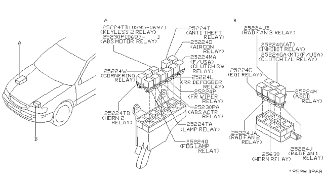 1999 Infiniti I30 Relay Diagram 1