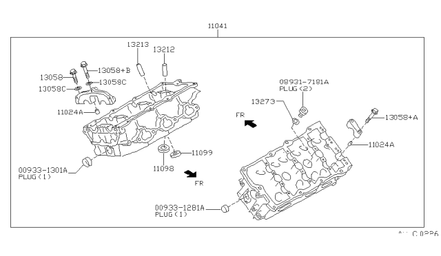 1999 Infiniti I30 Cylinder Head & Rocker Cover Diagram 3