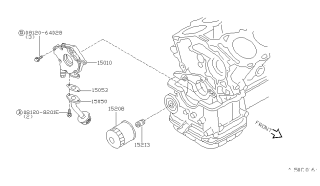 1997 Infiniti I30 Lubricating System Diagram