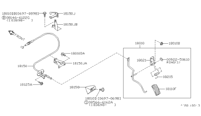 1997 Infiniti I30 Accelerator Linkage Diagram 2