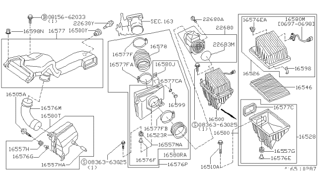 1998 Infiniti I30 Air Cleaner Diagram 2