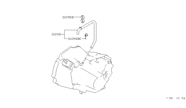 1997 Infiniti I30 Breather Piping          (For FR Unit) Diagram 2