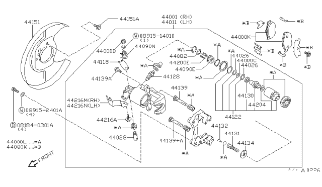 1997 Infiniti I30 Rear Brake Diagram