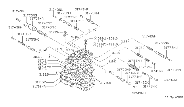 1996 Infiniti I30 Plug Diagram for 31845-33X01