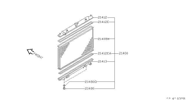 1999 Infiniti I30 Radiator,Shroud & Inverter Cooling Diagram 4