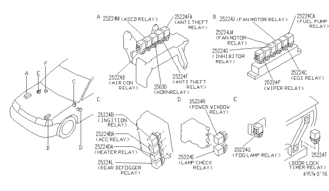 1992 Infiniti G20 Relay Diagram