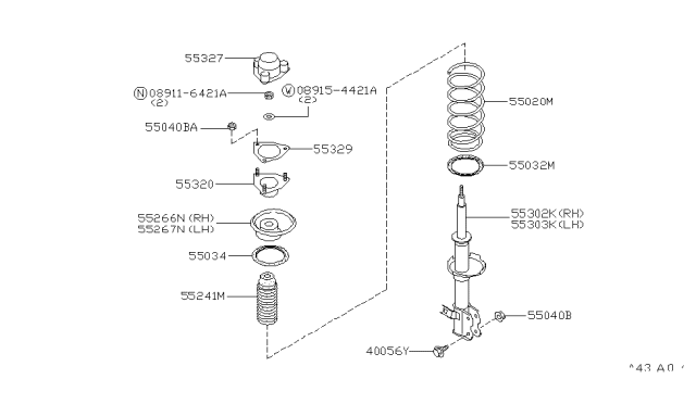 1992 Infiniti G20 Rear Suspension Diagram 2