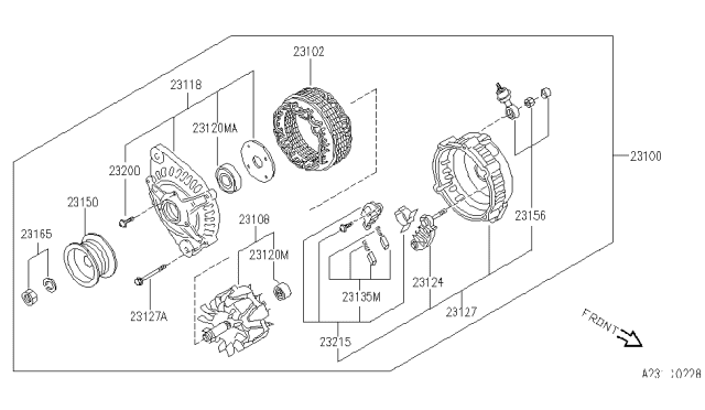 1995 Infiniti G20 Alternator Diagram 2