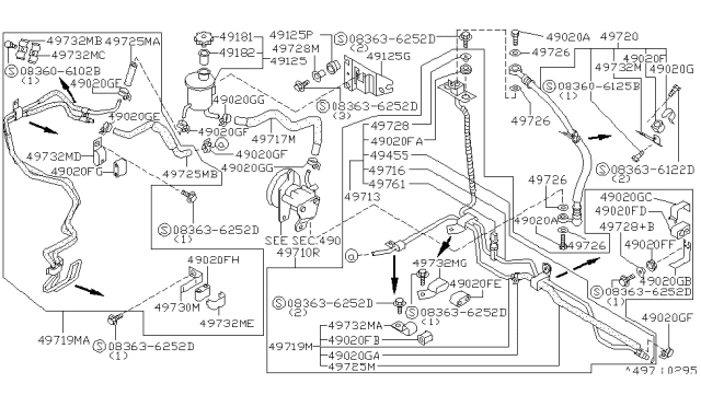 1995 Infiniti G20 Power Steering Piping Diagram 4