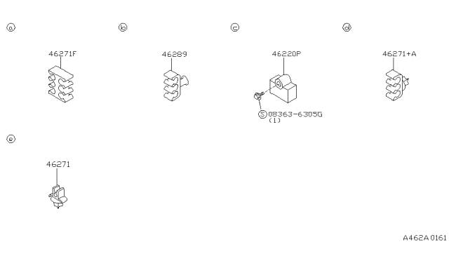 1994 Infiniti G20 Brake Piping & Control Diagram 1