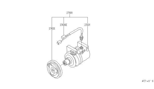 1996 Infiniti G20 Compressor Diagram