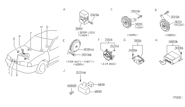 1996 Infiniti G20 Electrical Unit Diagram 1