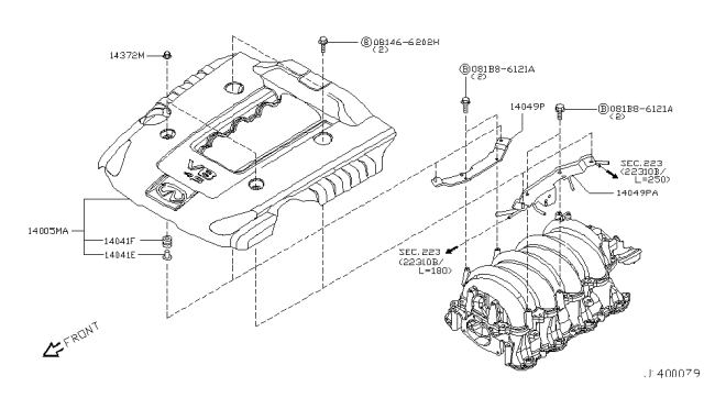 2010 Infiniti M45 Manifold Diagram 1