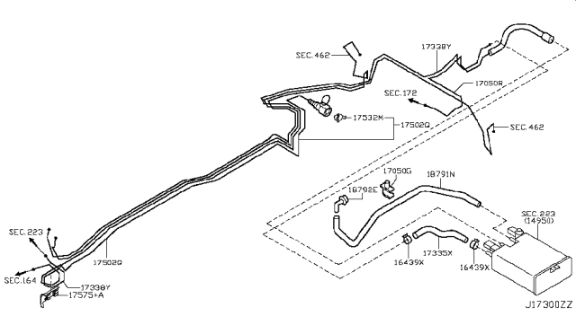 2008 Infiniti M45 Fuel Piping Diagram 10