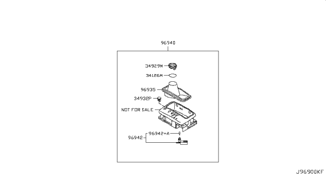 2007 Infiniti M35 Boot Assy-Console Diagram for 96935-EH101