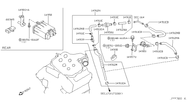 2009 Infiniti M35 Engine Control Vacuum Piping Diagram 4