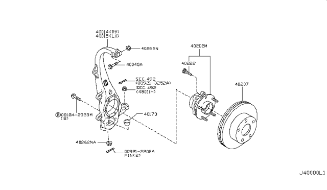 2010 Infiniti M45 Front Axle Diagram 1