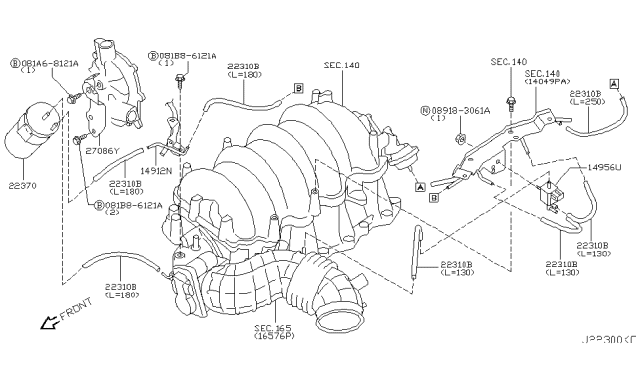 2006 Infiniti M45 Engine Control Vacuum Piping Diagram 3